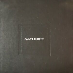 Saint Laurent Nero Leather Jodie SIZE 36.5